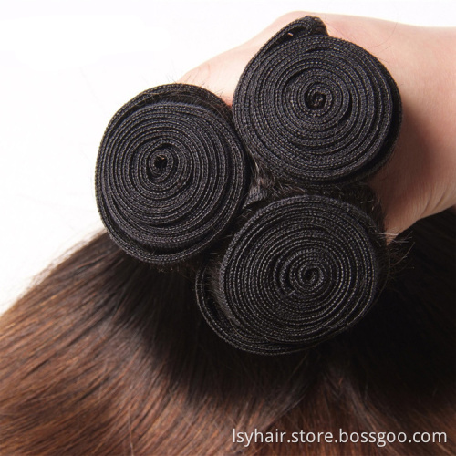 Brazilian Ombre Blonde Colored 3 Tones Peruvian Human Hair Weaves With Frontal, Brazilian Ombre Blonde Colored 3 Tones Hair